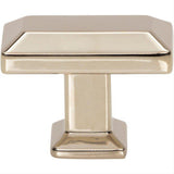 Atlas Homewares A661-PN Sweetbriar Lane 1 3/8 Inch Diameter Square Knob Polished Nickel