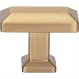 Atlas Homewares A661-WB Sweetbriar Lane 1 3/8 Inch Diameter Square Knob Warm Brass