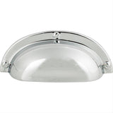 Atlas Homewares A818-CH Cup Pull 2-1/2" Center to Center Polished Chrome