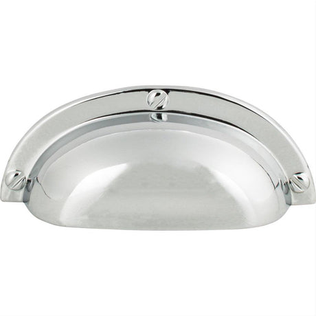 Atlas Homewares A818-CH Cup Pull 2-1/2" Center to Center Polished Chrome