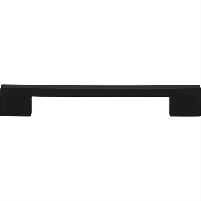 Atlas Homewares A826-BL Thin Square Pull 7-9/16" Center to Center Matte Black