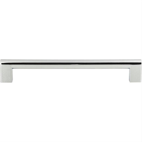 Atlas Homewares A829-CH Round Rail Pull 7-9/16" Center to Center Polished Chrome