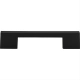Atlas Homewares A867-BL Thin Square Pull 5-1/16" Center to Center Matte Black