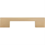 Atlas Homewares A867-CM Thin Square Pull 5-1/16" Center to Center Champagne