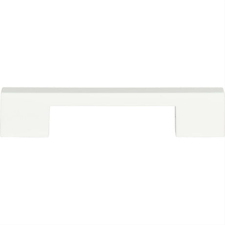 Atlas Homewares A867-WG Thin Square Pull 5-1/16" Center to Center White Gloss