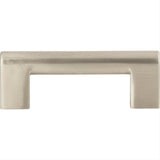 Atlas Homewares A878-BN Round Rail Pull 3" Center to Center Brushed Nickel