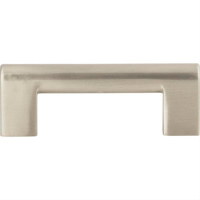 Atlas Homewares A878-BN Round Rail Pull 3" Center to Center Brushed Nickel