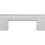 Atlas Homewares A878-MC Round Rail Pull 3" Center to Center Matte Chrome