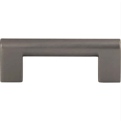 Atlas Homewares A878-SL Round Rail Pull 3" Center to Center Slate