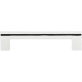Atlas Homewares A879-CH Round Rail Pull 5-1/16" Center to Center Polished Chrome