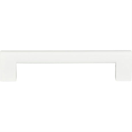 Atlas Homewares A879-WG Round Rail Pull 5-1/16" Center to Center White Gloss