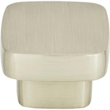 Atlas Homewares A909-BN Chunky Square Knob Medium 1-7/16" Brushed Nickel