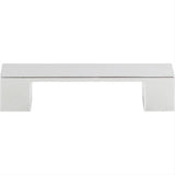 Atlas Homewares A918-CH Wide Square Pull 3-3/4" Polished Chrome