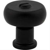 Atlas Homewares A980-BL Everitt Knob 1 3/16 Inch Matte Black