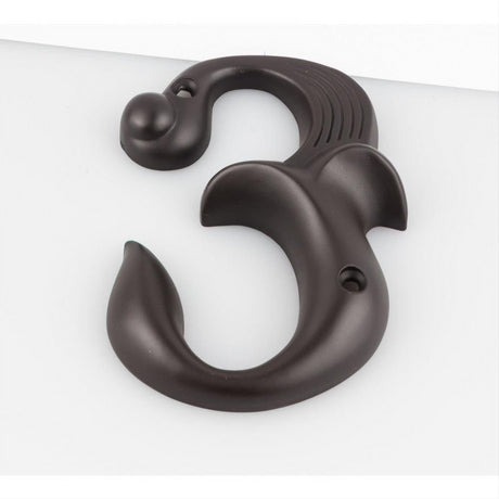 Atlas Homewares AN3-O Alhambra House Number Aged Bronze