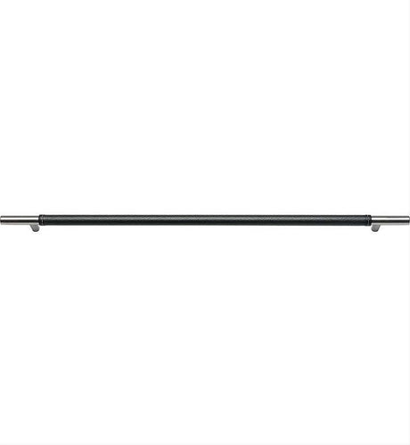 Atlas Homewares AP05-BL-SS Zanzibar Black Appliance Pull 17" Center to Center Leather Stainless Steel