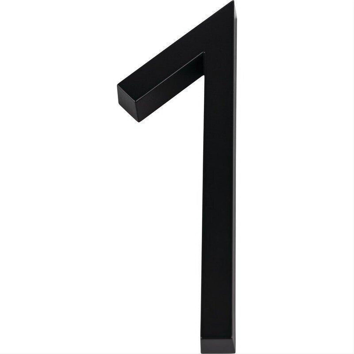 Atlas Homewares AVN1-L-BL Modern Avalon 6" House Number 1 Matte Black