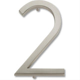 Atlas Homewares AVN2-BRN Modern Avalon House Number Brushed Nickel