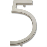 Atlas Homewares AVN5-BRN Modern Avalon House Number Brushed Nickel