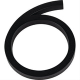Atlas Homewares AVN6-L-BL Modern Avalon 6" House Number 6 Matte Black