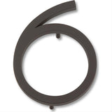 Atlas Homewares AVN6-O Modern Avalon House Number Aged Bronze