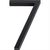 Atlas Homewares AVN7-L-BL Modern Avalon 6" House Number 7 Matte Black