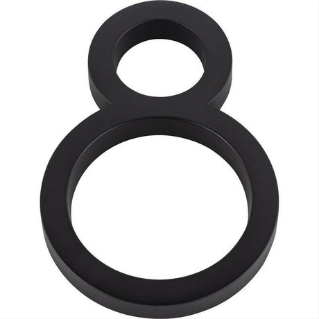 Atlas Homewares AVN8-L-BL Modern Avalon 6" House Number 8 Matte Black