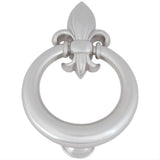 Atlas Homewares DK636-BRN Fleur de lys Door Knocker Brushed Nickel