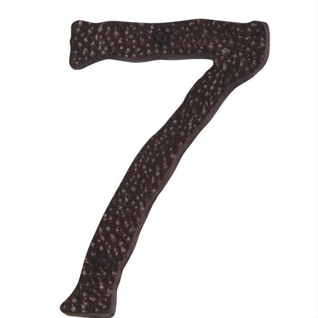 Atlas Homewares HN7L-O Jagged Hammered House Number Aged Bronze