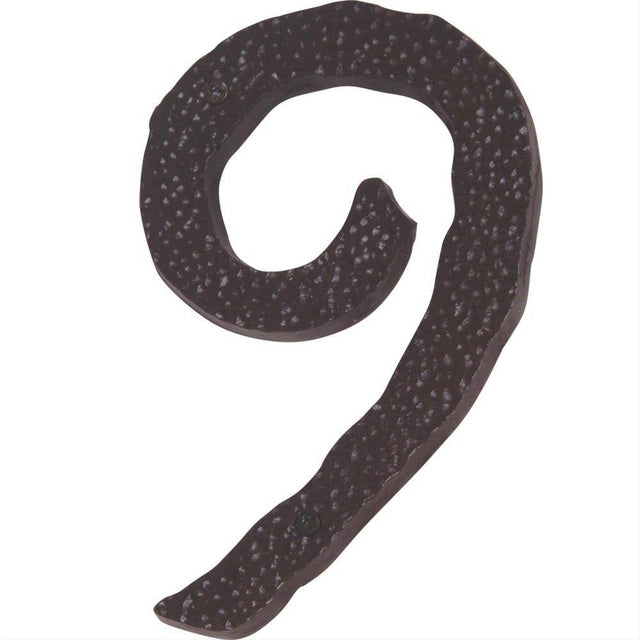 Atlas Homewares HN9L-O Jagged Hammered House Number Aged Bronze