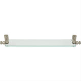 Atlas Homewares LGSF-BRN Legacy Bath Glass Shelf 24" Brushed Nickel