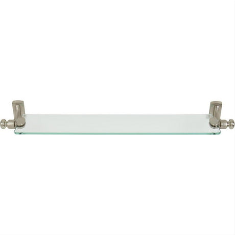 Atlas Homewares LGSF-BRN Legacy Bath Glass Shelf 24" Brushed Nickel