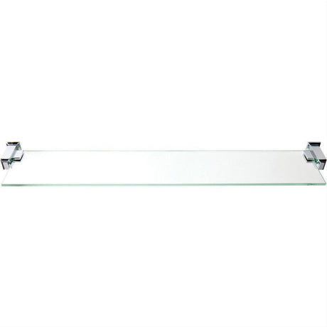 Atlas Homewares SUTSF-CH Sutton Place Bath Glass Shelf 24" Polished Chrome