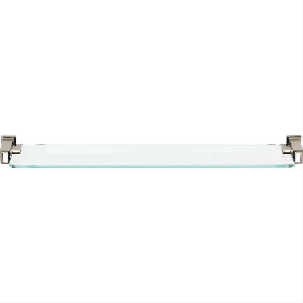 Atlas Homewares SUTSF-PN Sutton Place Bath Glass Shelf 24" Polished Nickel