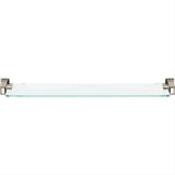 Atlas Homewares SUTSF-PN Sutton Place Bath Glass Shelf 24" Polished Nickel