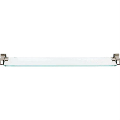 Atlas Homewares SUTSF-PN Sutton Place Bath Glass Shelf 24" Polished Nickel