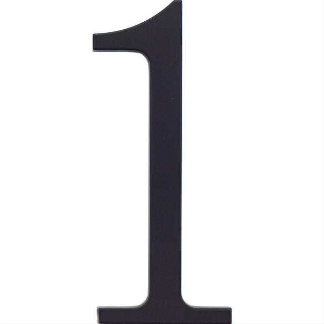 Atlas Homewares TRN1-BL Traditionalist House Number Matte Black