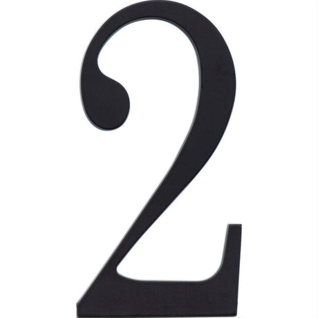 Atlas Homewares TRN2-BL Traditionalist House Number Matte Black