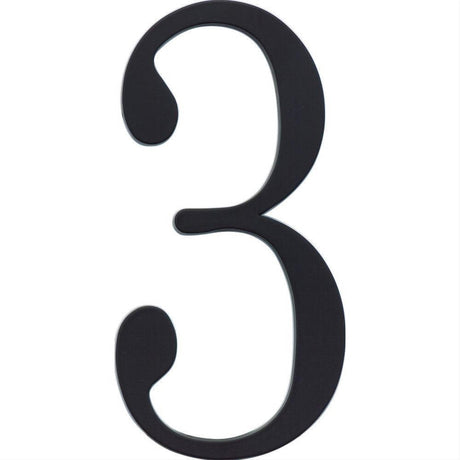 Atlas Homewares TRN3-BL Traditionalist House Number Matte Black
