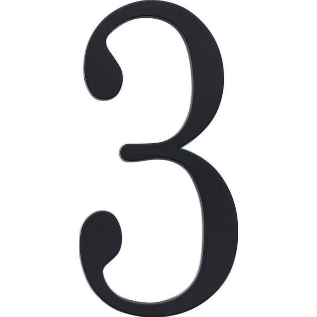 Atlas Homewares TRN3-BL Traditionalist House Number Matte Black