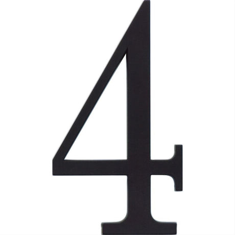 Atlas Homewares TRN4-BL Traditionalist House Number Matte Black