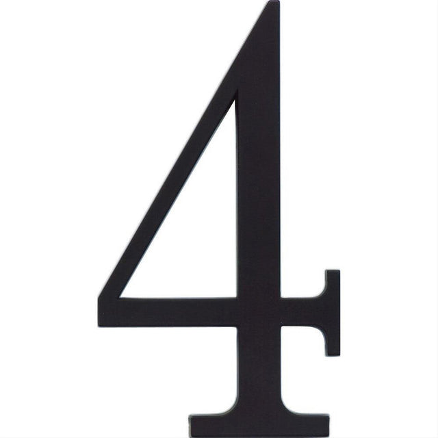 Atlas Homewares TRN4-BL Traditionalist House Number Matte Black