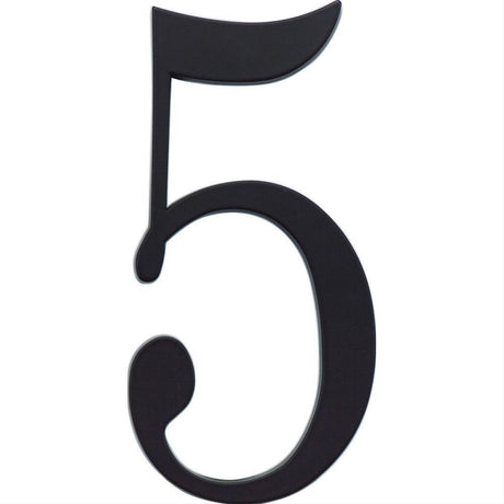 Atlas Homewares TRN5-BL Traditionalist House Number Matte Black