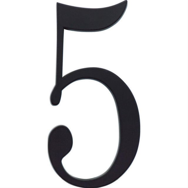 Atlas Homewares TRN5-BL Traditionalist House Number Matte Black
