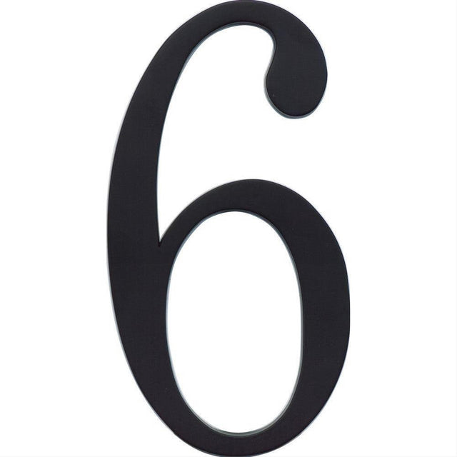 Atlas Homewares TRN6-BL Traditionalist House Number Matte Black