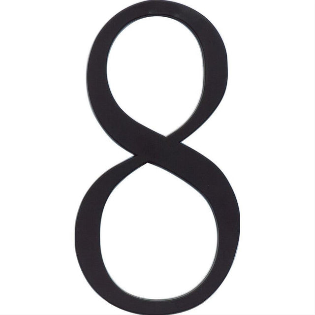 Atlas Homewares TRN8-BL Traditionalist House Number Matte Black