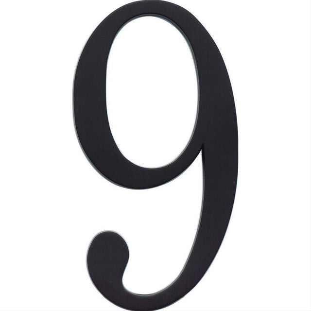 Atlas Homewares TRN9-BL Traditionalist House Number Matte Black
