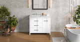 Jeffrey Alexander Katara 43" White Single Sink Bathroom Vanity with White Resin Top - 8 in. Widespread Faucet Top product image 5