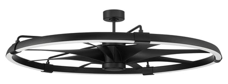 Craftmade AXL57FB8 flat black ceiling fan blades included