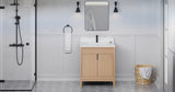 Jeffrey Alexander Theodora 30" Natural Oak Single Sink Bathroom Vanity with White Quartz Top - 8 in. Widespread Faucet Top - VKITTHE30NOWQR1 product image 6